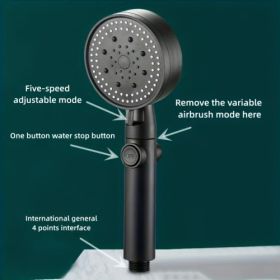 (FST-UUH)1pc, RV Handheld Shower Head Holder, Punch Free Adjustable Shower Wand Holder With Universal Wall Hook Bracket