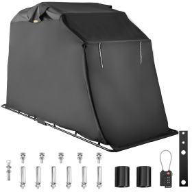 VEVOR Motorcycle Shelter, Waterproof Motorcycle Cover, Heavy Duty Motorcycle Shelter Shed, 600D Oxford Motorbike Shed Anti-UV