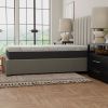 12" Copper Gel Cooling Memory Foam Mattress with Edge Support and Air Grid Base Twin Long
