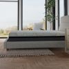 14" Hybrid Copper Gel Cooling Memory Foam Mattress with Edge Support and Air Ridge Foam Twin Long