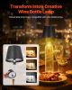Cordless Table Lamp 2 PCS Rechargeable Battery Desk Lamp Adjustable Height Black