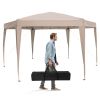 13 x 11.5 FT Hexagonal Pop-Up Height Adjustable Canopy Tent with Dressed Legs
