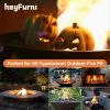 Pumpkin Gas Log, Ceramic Fire Lgs for Ventless & Vent Free, Propane, Gel, Ethanol, Electric, Outdoor Fireplace Fire Pit, Halloween DÃ©cor,1-Pack