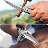 SurvivalKitUpgrade Versatile Tactical Knife with Pocket Clip