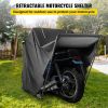 VEVOR Motorcycle Shelter, Waterproof Motorcycle Cover, Heavy Duty Motorcycle Shelter Shed, 600D Oxford Motorbike Shed Anti-UV
