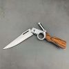 Survival Tactical Knife - Stainless Steel Blade with Finger Grooves, Pocket Clip & Thumb Hole - Outdoor Essential for Men & Bushcraft Enthusiasts