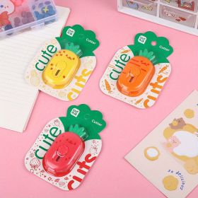Fruit Vegetable Utility Knife Mini Portable Student Journal Diary Pocket Knife Express Box Opener Office Stationery Paper Cutting Knife (style: Strawberry)