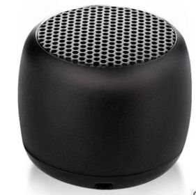IPX5 Waterproof Mini Portable Bluetooth Speaker Metal HiFi TWS Interconnection Super Small Steel Stereo Wireless Loudspeaker (Set Type: Speaker, Color: Black)