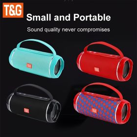 Wireless Audio Subwoofer Plug-in Card U Disk 3D Surround Outdoor Portable Speaker (Color: Blue)