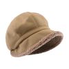 Fleece Lined Beret for Women Fleece Bucket Hat Painter Hat