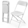 4PCS Plastic Outdoor Folding Chair with 330 lbs Weight Capacity Comfortable Activity Chair - Lightweight Folding Chair for Indoor and Outdoor Dining P