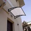 40 x 40 Inch Outdoor Polycarbonate Front Door Window Awning Canopy