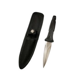 Portable Stainless steel Knife for Outdoor Camping Self-defense (Type: Knives & Tools, Color: Black & Silver)
