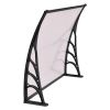 40 x 40 Inch Outdoor Polycarbonate Front Door Window Awning Canopy