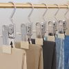 30 Pack Hanging Clips for Closet Multifunctional Clothes Pins Heavy Duty Space-saving Laundry Hooks for Boots Jeans Hats Towels Socks Pants Handbags T