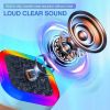 Bluetooth Karaoke Machine for Kids Adults, Portable Mini Karaoke Speaker with 2 Wireless Mic, LED Light Music Toys for Christmas Gift