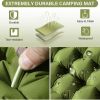 Single Inflatable Camping Mattress with Built in Pillow and Foot Pump Lightweight Sleeping Pad for Backpacking Hiking Travel and Tent Easy to Inflate