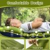 Single Inflatable Camping Mattress with Built in Pillow and Foot Pump Lightweight Sleeping Pad for Backpacking Hiking Travel and Tent Easy to Inflate
